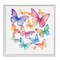 Stupell Industries Rainbow Butterflies Rabble Framed Giclee, design by Creative Studio